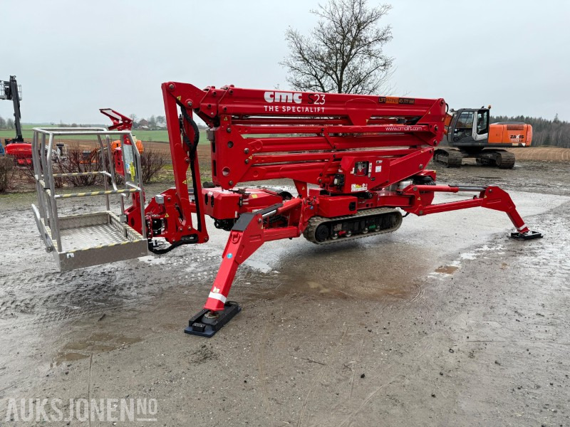 Aerial platform 2022 CMC S23 spiderlift, 23m arb.høyde, automatisk nivellering, merkefrie belter, radiokontroll, Diesel/ 230V: picture 10