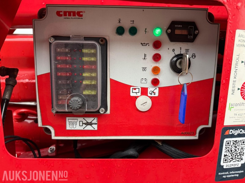 Aerial platform 2022 CMC S23 spiderlift, 23m arb.høyde, automatisk nivellering, merkefrie belter, radiokontroll, Diesel/ 230V: picture 12
