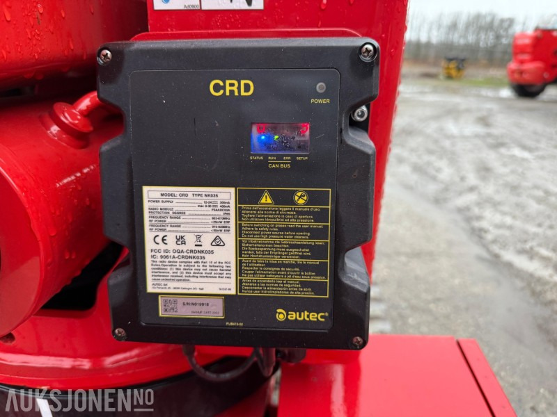 Aerial platform 2022 CMC S23 spiderlift, 23m arb.høyde, automatisk nivellering, merkefrie belter, radiokontroll, Diesel/ 230V: picture 13