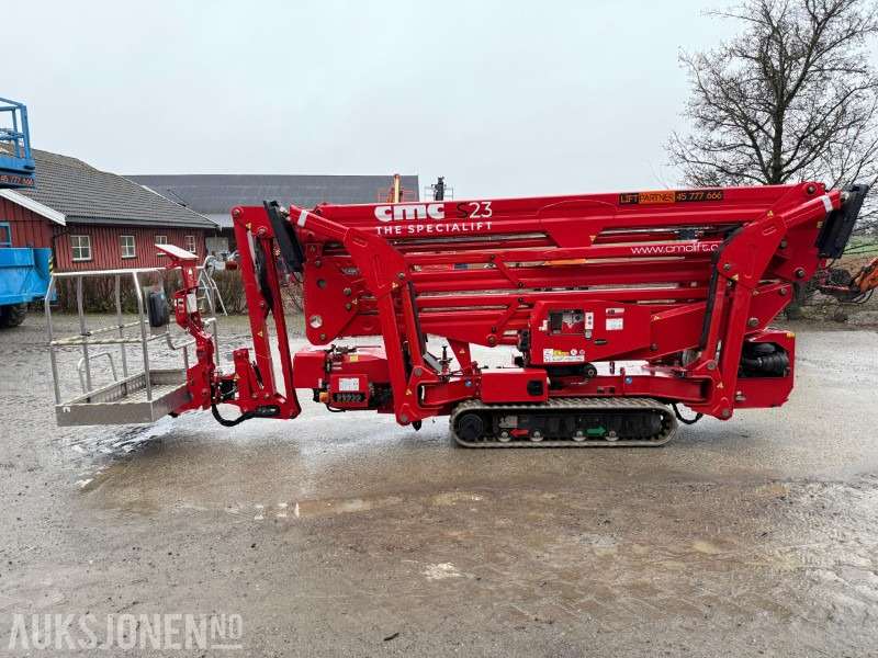 Aerial platform 2022 CMC S23 spiderlift, 23m arb.høyde, automatisk nivellering, merkefrie belter, radiokontroll, Diesel/ 230V: picture 8