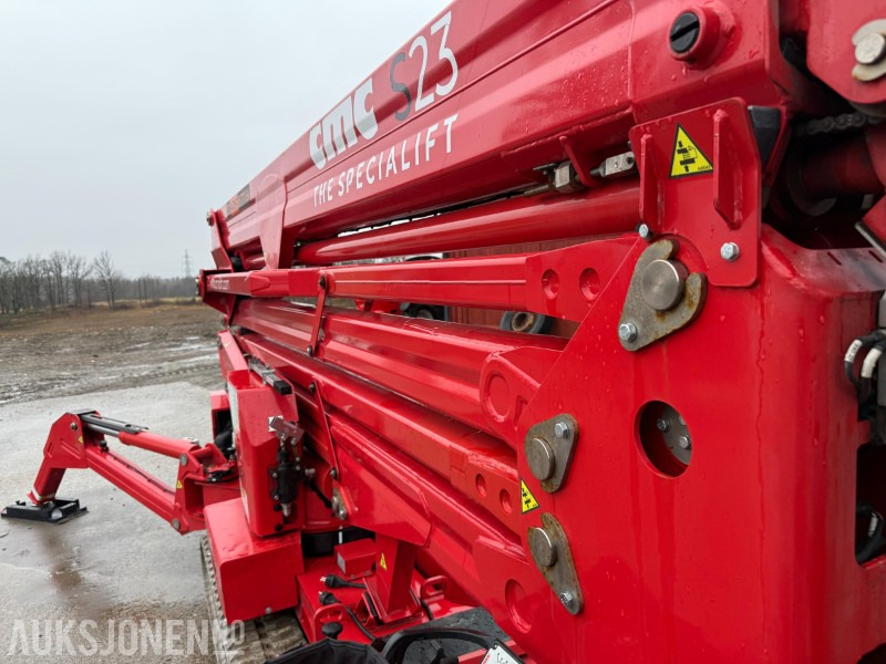 Aerial platform 2022 CMC S23 spiderlift, 23m arb.høyde, automatisk nivellering, merkefrie belter, radiokontroll, Diesel/ 230V: picture 26