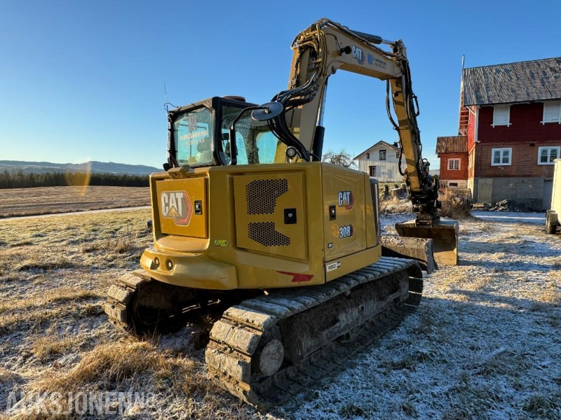 2022 Cat 308CR gravemaskin med gummipads / OilQuick / Engcon tiltrotator / 3 stk skuffer / 1334 timer - Excavator: picture 5 2022 Cat 308CR gravemaskin med gummipads / OilQuick / Engcon tiltrotator / 3 stk skuffer / 1334 timer - Excavator: picture 5