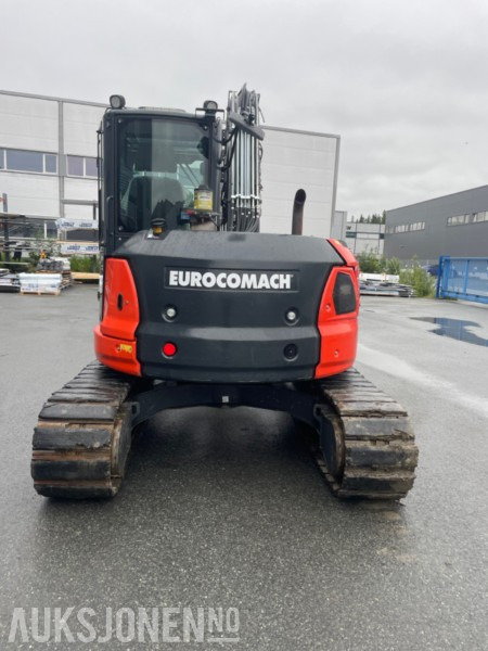 2022 Eurocomach 85SB. Engcon tilt, sentralsmøring, to skuffer, - Excavator: picture 2 2022 Eurocomach 85SB. Engcon tilt, sentralsmøring, to skuffer, - Excavator: picture 2