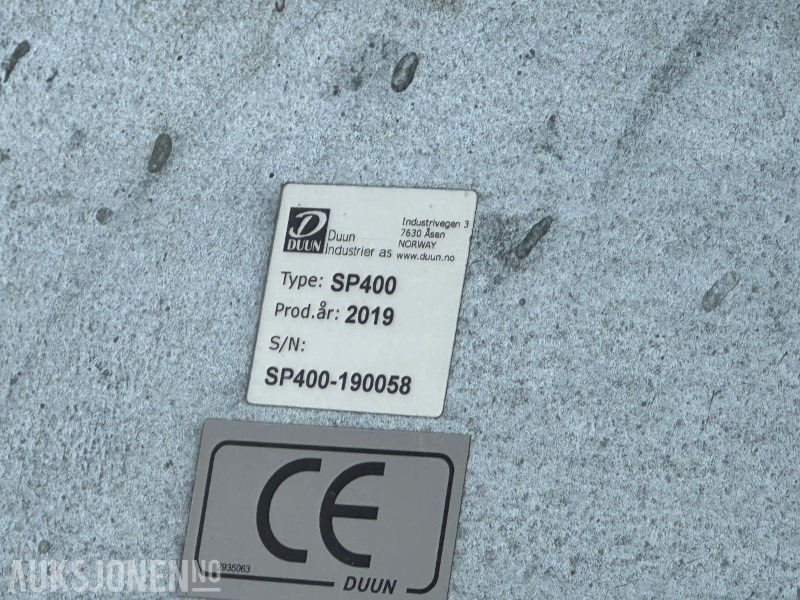 2019 DUUN SP400-190058 GJØDSELPUMPE MED RADIOSTYRING - Agricultural machinery: picture 2 2019 DUUN SP400-190058 GJØDSELPUMPE MED RADIOSTYRING - Agricultural machinery: picture 2