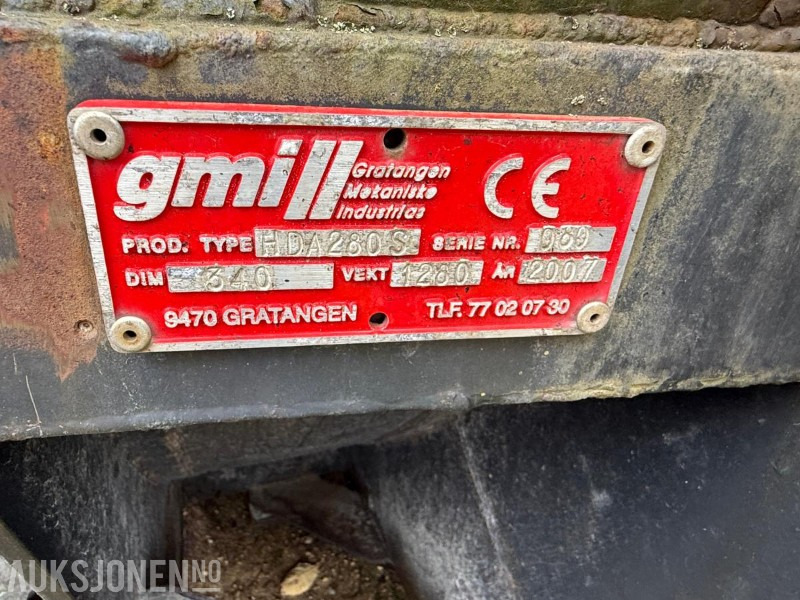 2007 GMI HDA280S Diagonalplog - Attachment for Construction machinery: picture 2 2007 GMI HDA280S Diagonalplog - Attachment for Construction machinery: picture 2