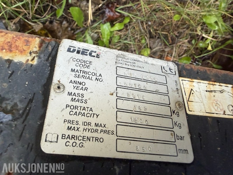 2016 Dieci DIECI løftebom / kranarm (1,2 tonn kapasitet) - Attachment for Construction machinery: picture 3 2016 Dieci DIECI løftebom / kranarm (1,2 tonn kapasitet) - Attachment for Construction machinery: picture 3
