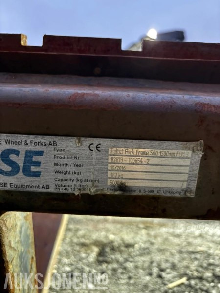 Pallegafler S60 - Attachment for Construction machinery: picture 2 Pallegafler S60 - Attachment for Construction machinery: picture 2