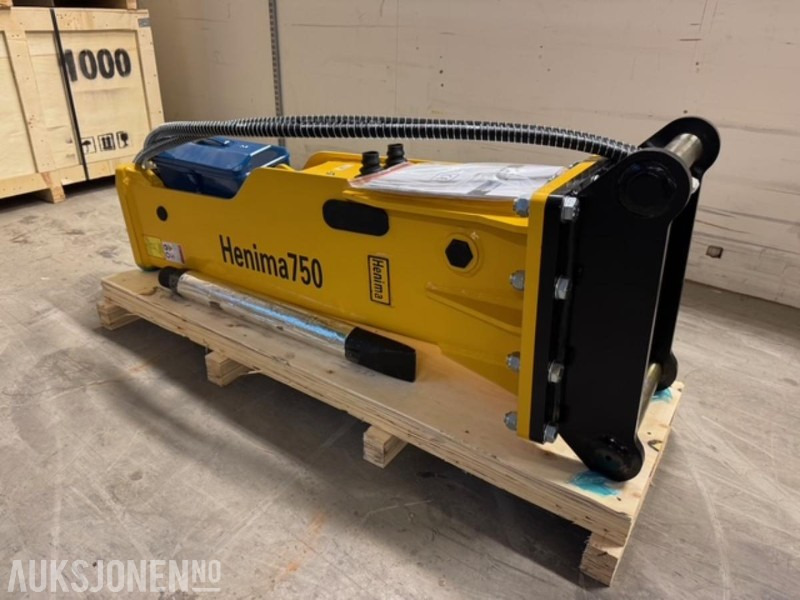 NY HENIMA PIGGHAMMER TIL 6-9 TONNS GRAVEMASKIN S50 M/GARANTI ****INGEN MINSTEPRIS**** - Hydraulic hammer: picture 2 NY HENIMA PIGGHAMMER TIL 6-9 TONNS GRAVEMASKIN S50 M/GARANTI ****INGEN MINSTEPRIS**** - Hydraulic hammer: picture 2