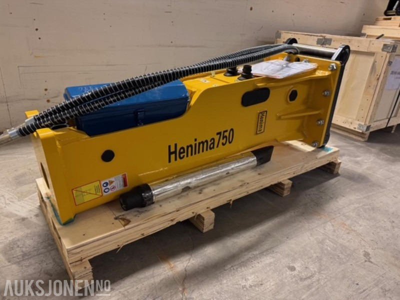 NY HENIMA PIGGHAMMER TIL 6-9 TONNS GRAVEMASKIN S50 M/GARANTI ****INGEN MINSTEPRIS**** - Hydraulic hammer: picture 3 NY HENIMA PIGGHAMMER TIL 6-9 TONNS GRAVEMASKIN S50 M/GARANTI ****INGEN MINSTEPRIS**** - Hydraulic hammer: picture 3