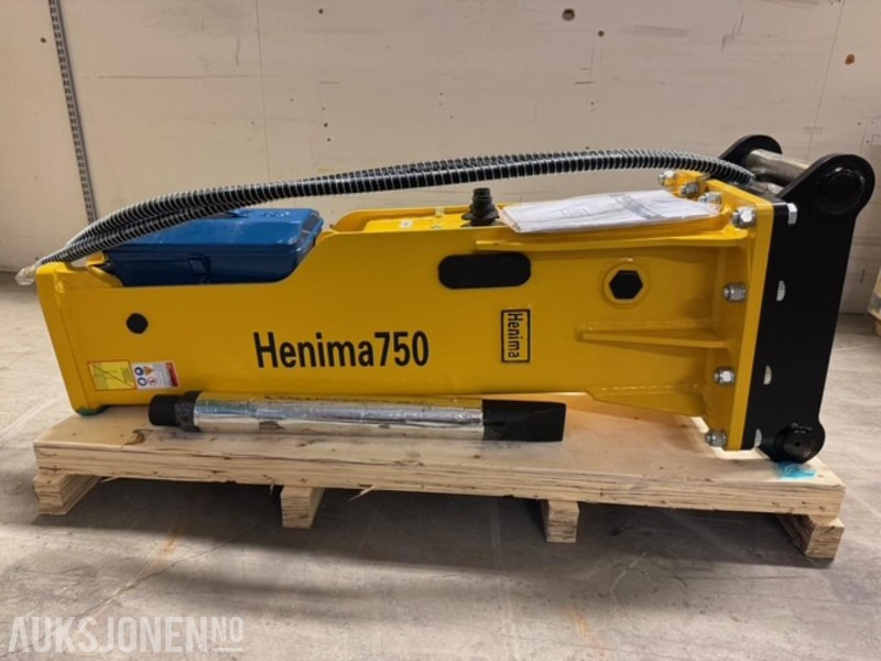 New Hydraulic hammer NY HENIMA PIGGHAMMER TIL 6-9 TONNS GRAVEMASKIN S50 M/GARANTI: picture 1