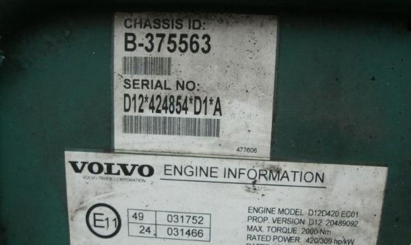Volvo D12D 420 Volvo FH 12 - Engine for Truck: picture 4 Volvo D12D 420 Volvo FH 12 - Engine for Truck: picture 4