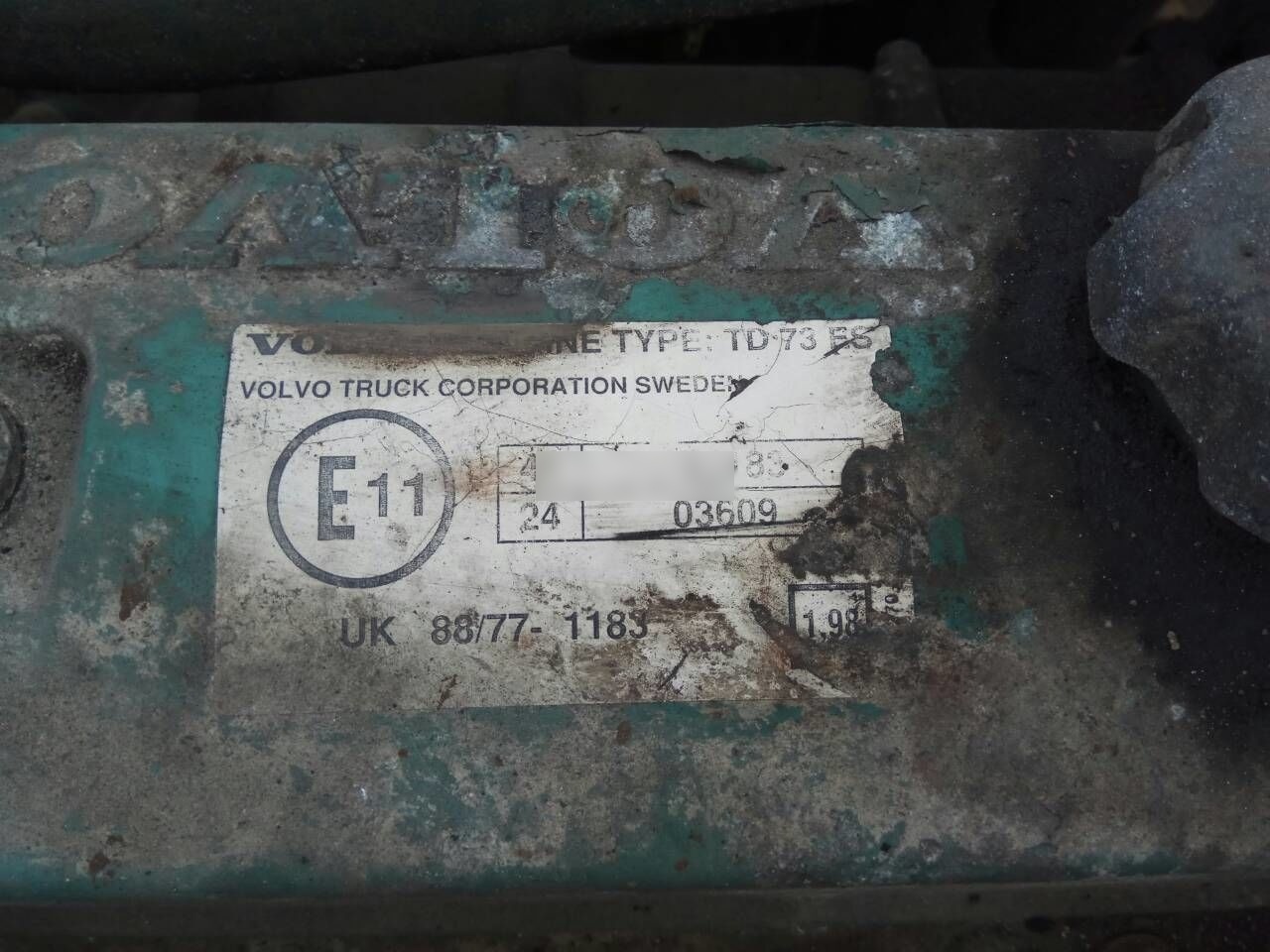 Volvo TD73E Volvo FL7 - Engine for Truck: picture 5 Volvo TD73E Volvo FL7 - Engine for Truck: picture 5