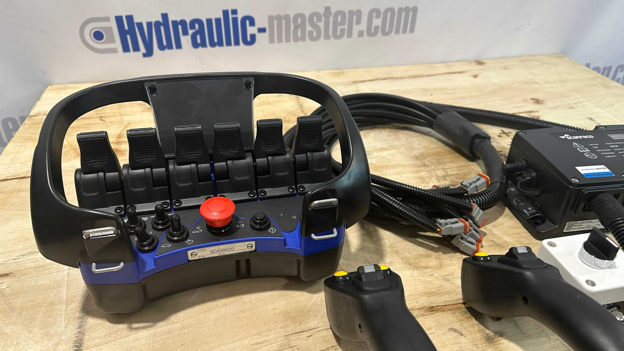 Control Set Radio Remote Scanreco RC400 and JP Joysticks PWM for Nordhydraulic, Kubota, Parker - Forestry equipment: picture 2 Control Set Radio Remote Scanreco RC400 and JP Joysticks PWM for Nordhydraulic, Kubota, Parker - Forestry equipment: picture 2
