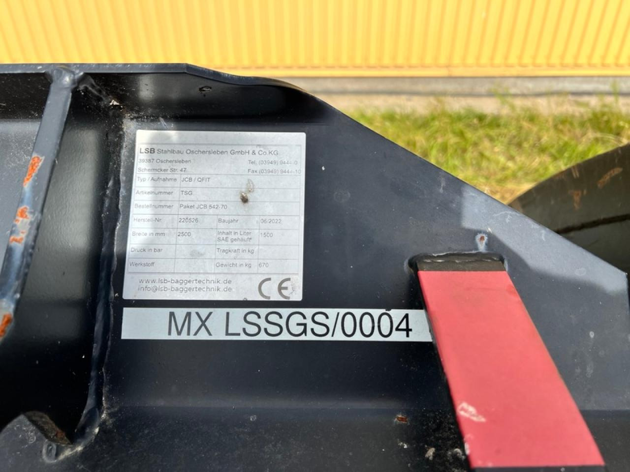 JCB LSB SCHWERGUTSCHAUFEL JCB Q-FIT - Bucket: picture 4 JCB LSB SCHWERGUTSCHAUFEL JCB Q-FIT - Bucket: picture 4