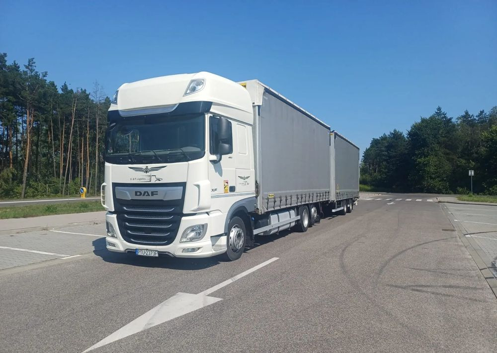 DAF XF 480 SUPER SPACE CAB / ZESTAW TANDEM PRZEJAZDOWY 120 M3 / SSC / ACC /EURO 6 - Curtainsider truck: picture 5 DAF XF 480 SUPER SPACE CAB / ZESTAW TANDEM PRZEJAZDOWY 120 M3 / SSC / ACC /EURO 6 - Curtainsider truck: picture 5