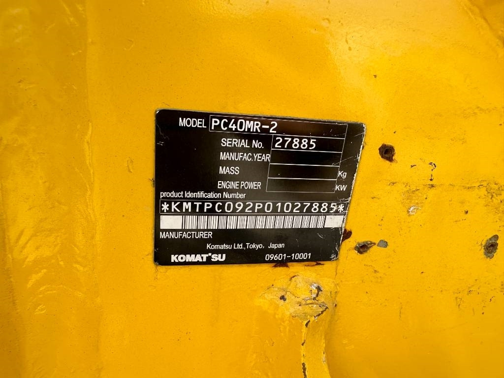 Komatsu 40MR - Crawler excavator: picture 3 Komatsu 40MR - Crawler excavator: picture 3