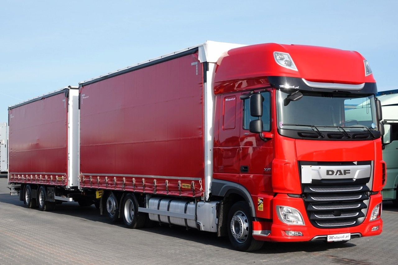 DAF XF 480 / ZESTAW TANDEM / 120 M3 / PRZEJAZDOWY / - Curtainsider truck: picture 1 DAF XF 480 / ZESTAW TANDEM / 120 M3 / PRZEJAZDOWY / - Curtainsider truck: picture 1