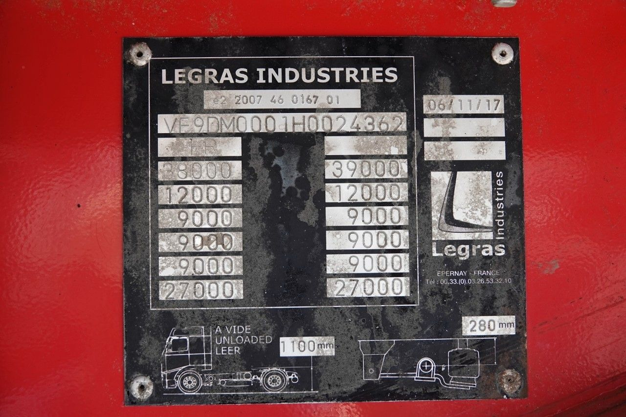 Walking floor semi-trailer Legras RUCHOMA PODŁOGA / WALKING FLOOR / 98 m3 / OPONY: picture 19