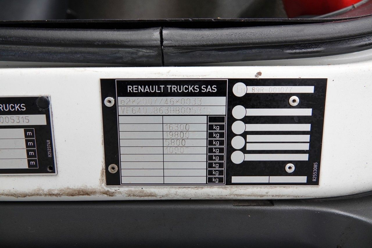 Refrigerator truck Renault D 16 260 / 4X2 / REFRIDGERATOR - 6,8 M / BI TEMP: picture 17