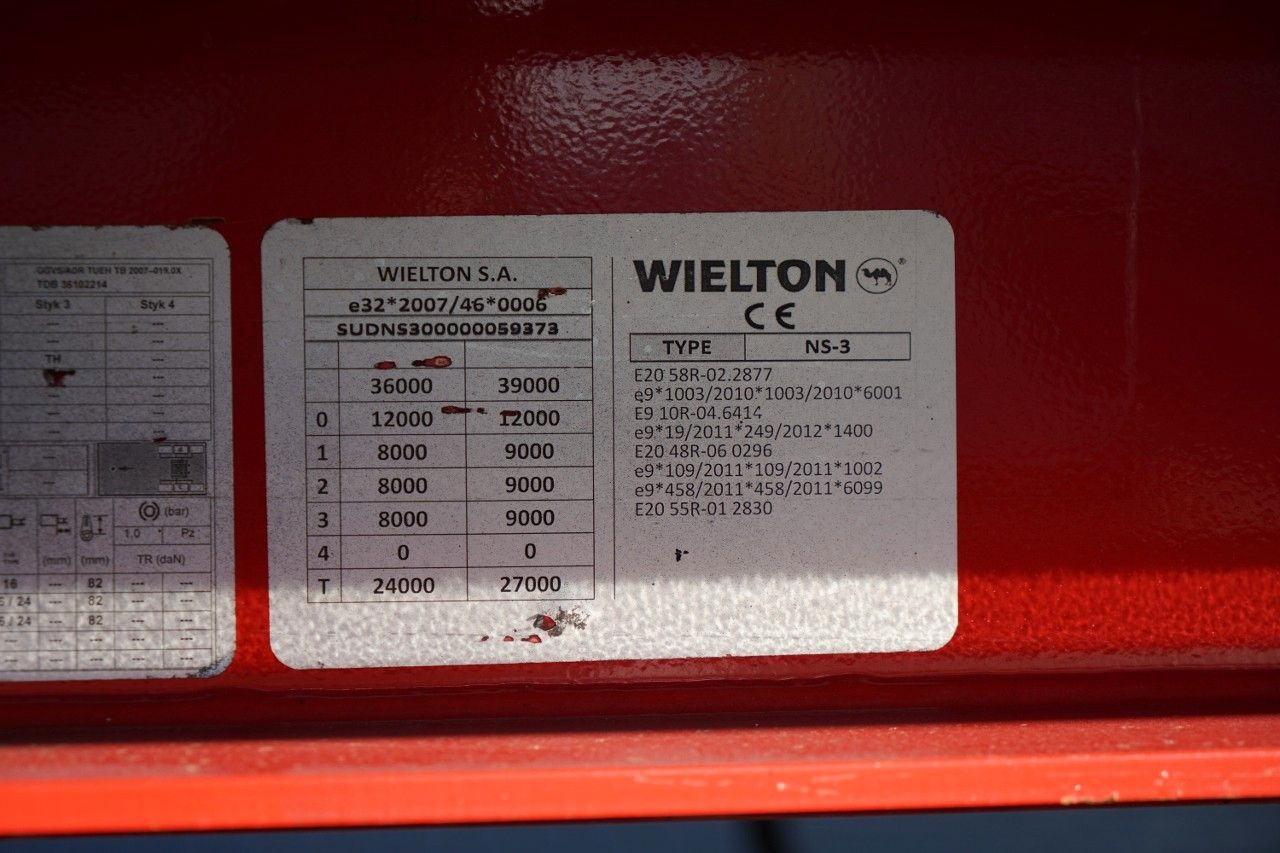 Curtainsider semi-trailer Wielton FIRANKA STANDARD / MULDA DO STALI - 9 M / OŚ POD: picture 28