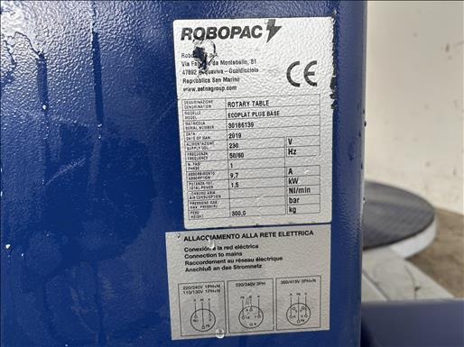 Robopac Ecoplat plus base Pallet wrapper - Packaging machinery: picture 4 Robopac Ecoplat plus base Pallet wrapper - Packaging machinery: picture 4