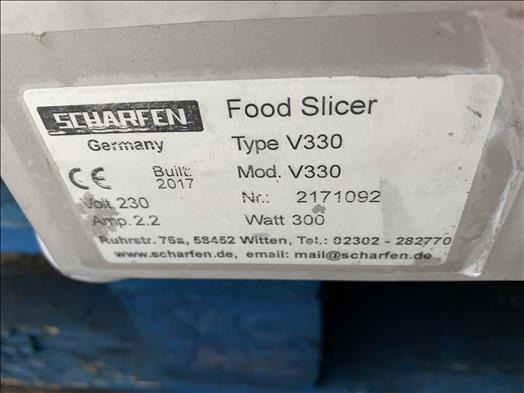 Food processing equipment Scharfen V330 meat slicer: picture 6