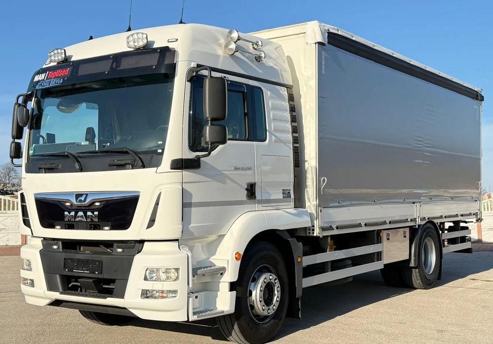 MAN TGM 15.290/E6/FIRANKA/BURTO-FIRANKA/SZKOŁA JAZDY/MAŁY ROZSTAW OSI/16PALET/WINDA/NISKI PRZEBIEG/2019/SERWISOWANY/JAK NOWY - Curtainsider truck: picture 2 MAN TGM 15.290/E6/FIRANKA/BURTO-FIRANKA/SZKOŁA JAZDY/MAŁY ROZSTAW OSI/16PALET/WINDA/NISKI PRZEBIEG/2019/SERWISOWANY/JAK NOWY - Curtainsider truck: picture 2