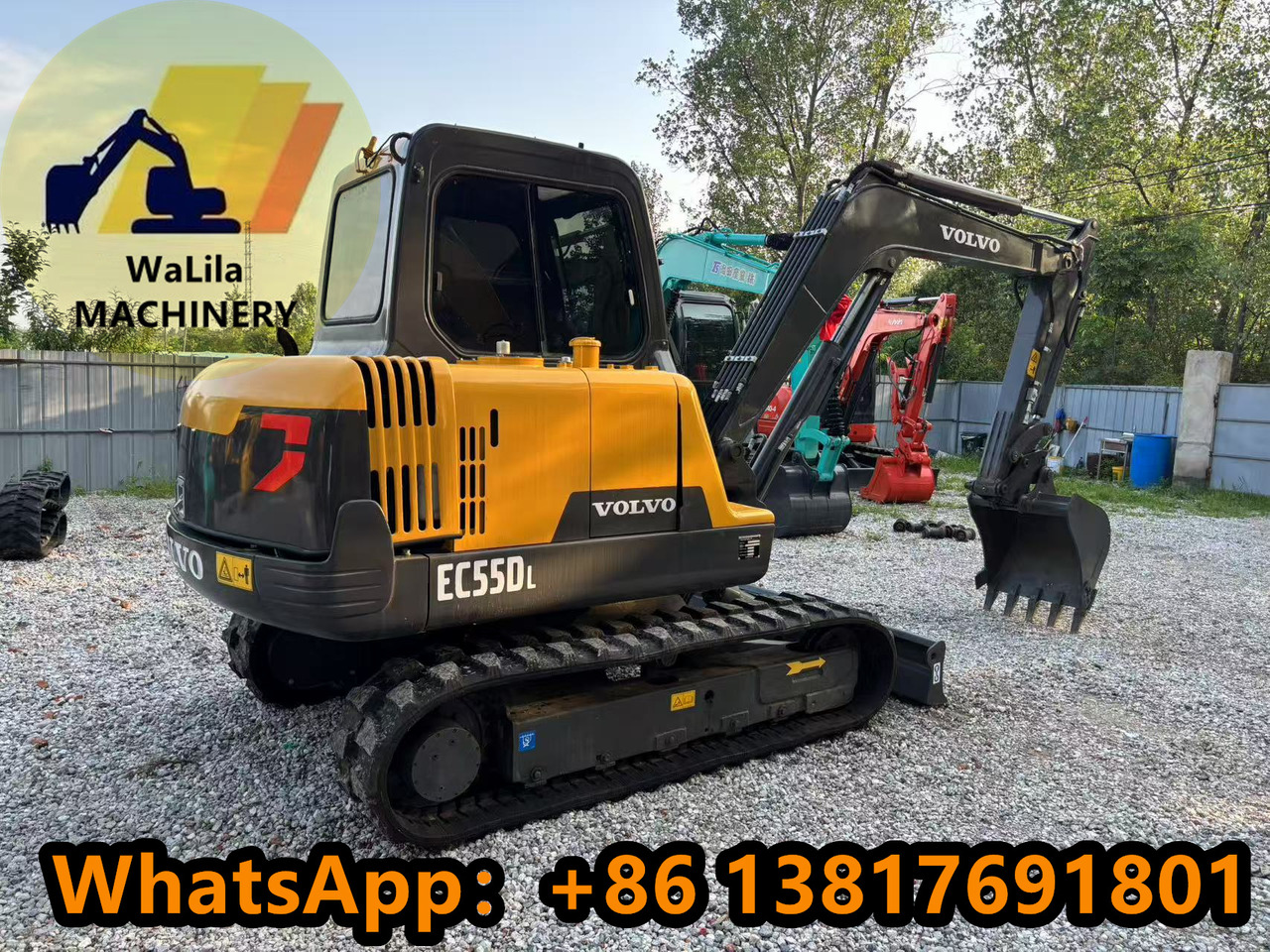 Volvo EC55D Rubber track - Mini excavator: picture 3 Volvo EC55D Rubber track - Mini excavator: picture 3