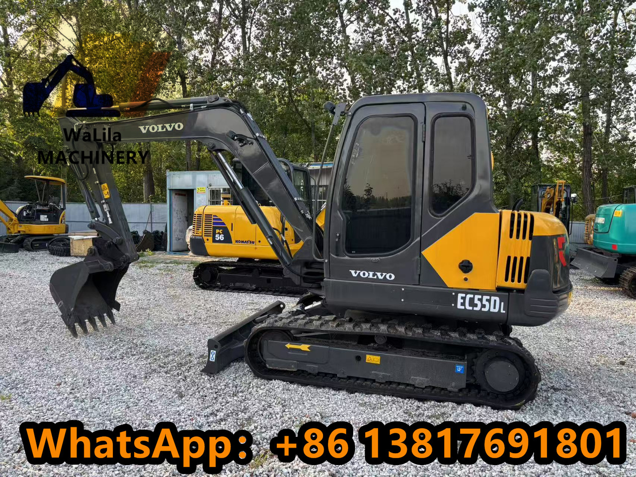 Volvo EC55D Rubber track - Mini excavator: picture 1 Volvo EC55D Rubber track - Mini excavator: picture 1