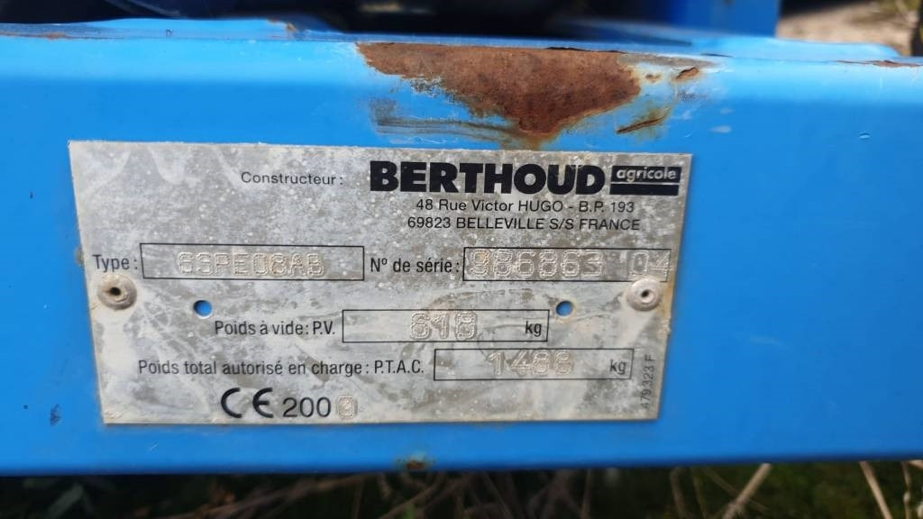 Berthoud Winair 1500 - Slurry injector: picture 4 Berthoud Winair 1500 - Slurry injector: picture 4