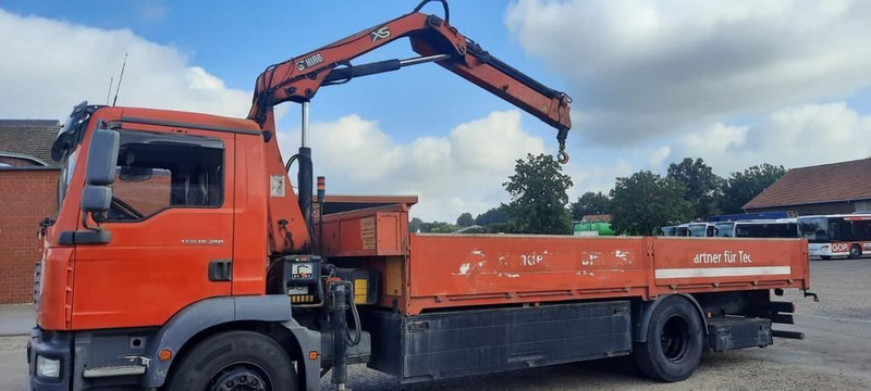 Dropside/ Flatbed truck, Crane truck MAN TG-M18.280PS Hiab 111B-2 mit Funk: picture 13