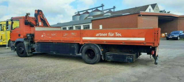 Dropside/ Flatbed truck, Crane truck MAN TG-M18.280PS Hiab 111B-2 mit Funk: picture 6