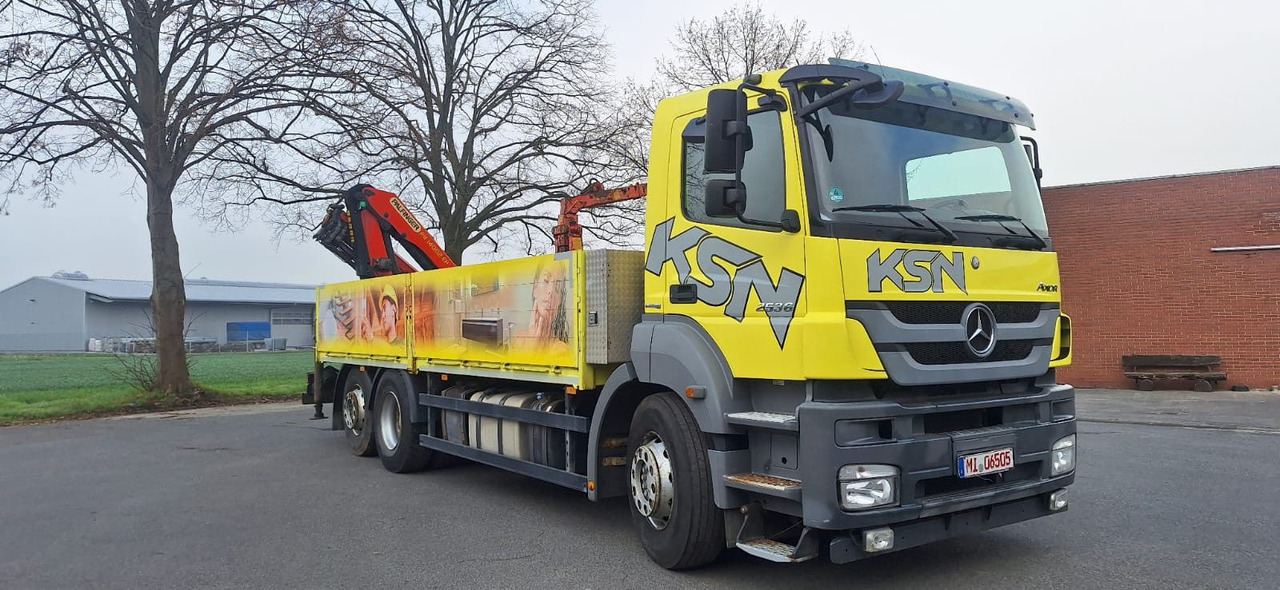 Mercedes-Benz 2636 Axor 3-Achser 6x2 mit Kran PK14002+Funk - Dropside/ Flatbed truck, Crane truck: picture 1 Mercedes-Benz 2636 Axor 3-Achser 6x2 mit Kran PK14002+Funk - Dropside/ Flatbed truck, Crane truck: picture 1