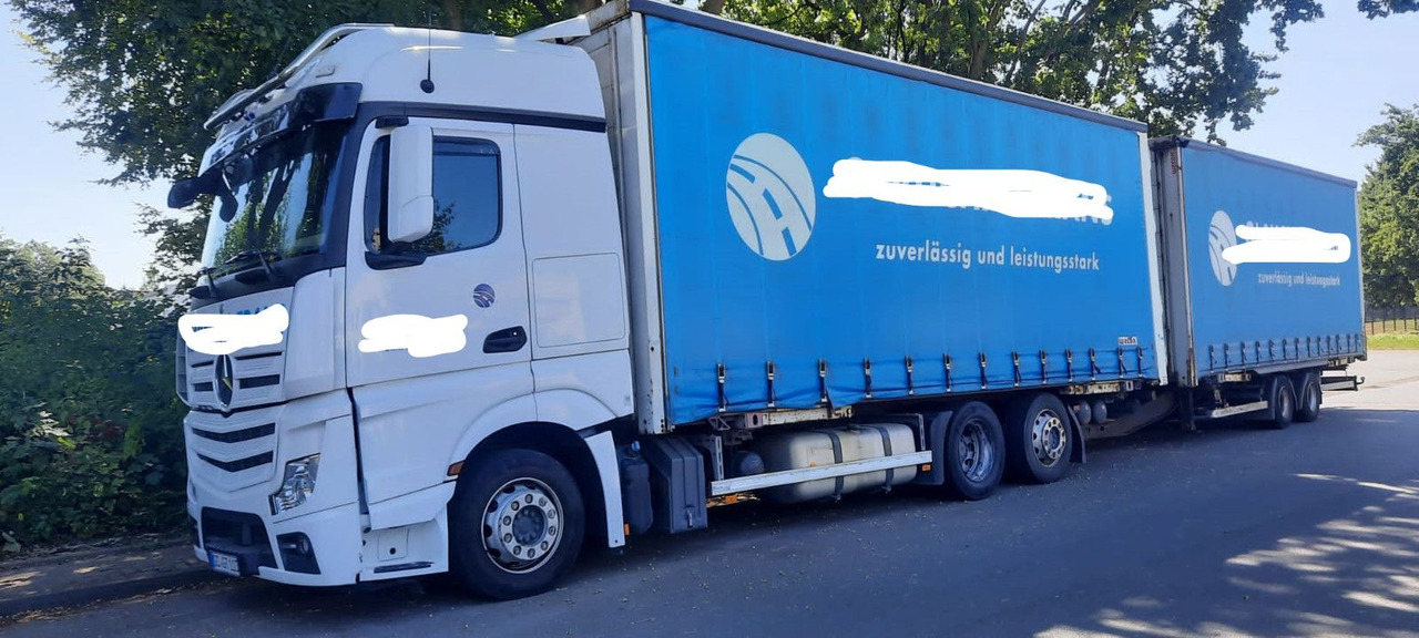 Mercedes-Benz 2642 Jumbozug Mit Hänger - Curtainsider truck: picture 1 Mercedes-Benz 2642 Jumbozug Mit Hänger - Curtainsider truck: picture 1