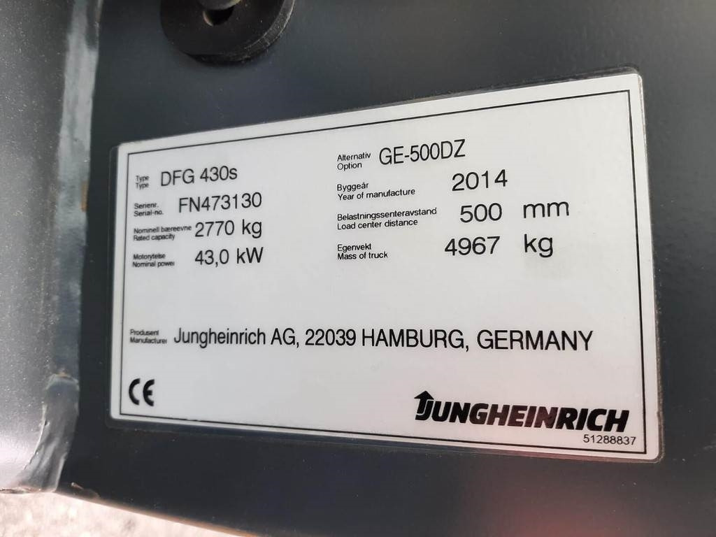 Jungheinrich DFG 430s 43kW - Diesel forklift: picture 5 Jungheinrich DFG 430s 43kW - Diesel forklift: picture 5