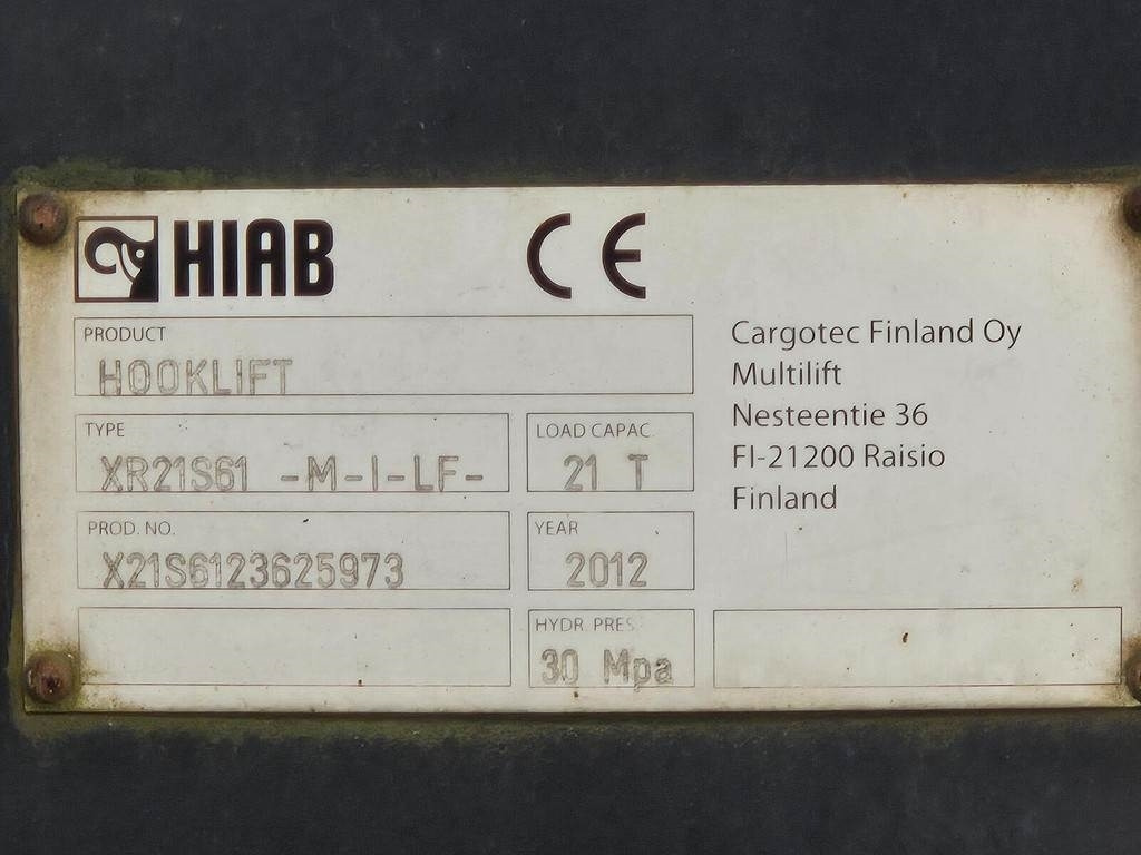 Hook lift truck Scania R480 LB6X2*4HNA EURO5 + HIAB 21T + INTERCOOLER 353: picture 20