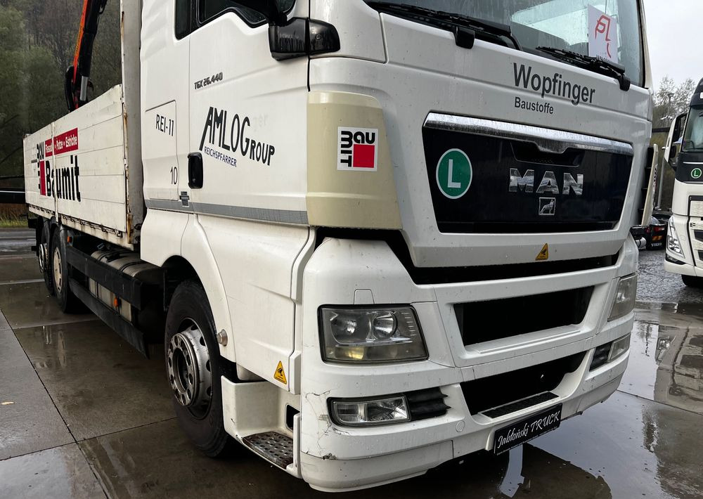 Dropside/ Flatbed truck, Crane truck MAN TGX 26.440 // 2009 // Palfinger PK 12001EH Radio // Oś skrętna i podnoszona //: picture 10 Dropside/ Flatbed truck, Crane truck MAN TGX 26.440 // 2009 // Palfinger PK 12001EH Radio // Oś skrętna i podnoszona //: picture 10