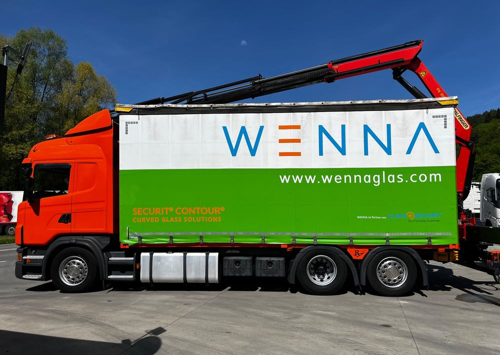 Scania G420 // Tandem // HDS Palfinger 18002 EH // Przyczepa // Oś skrętna podnoszona // Video !!! - Curtainsider truck, Curtainsider trailer: picture 3 Scania G420 // Tandem // HDS Palfinger 18002 EH // Przyczepa // Oś skrętna podnoszona // Video !!! - Curtainsider truck, Curtainsider trailer: picture 3