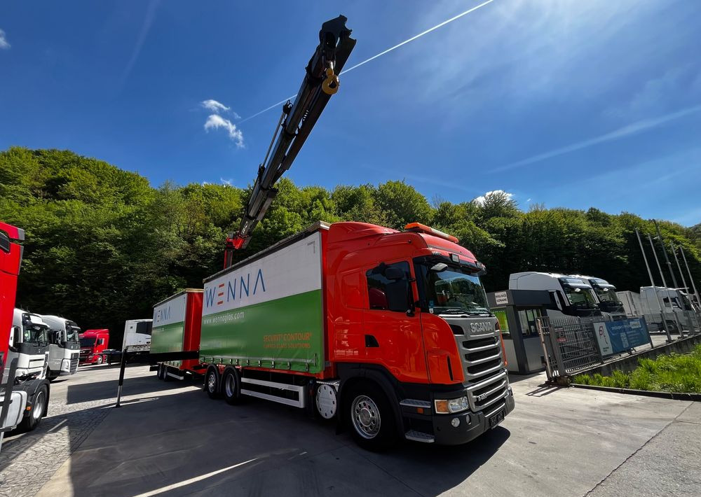 Scania G420 // Tandem // HDS Palfinger 18002 EH // Przyczepa // Oś skrętna podnoszona // Video !!! - Curtainsider truck, Crane truck: picture 2 Scania G420 // Tandem // HDS Palfinger 18002 EH // Przyczepa // Oś skrętna podnoszona // Video !!! - Curtainsider truck, Crane truck: picture 2