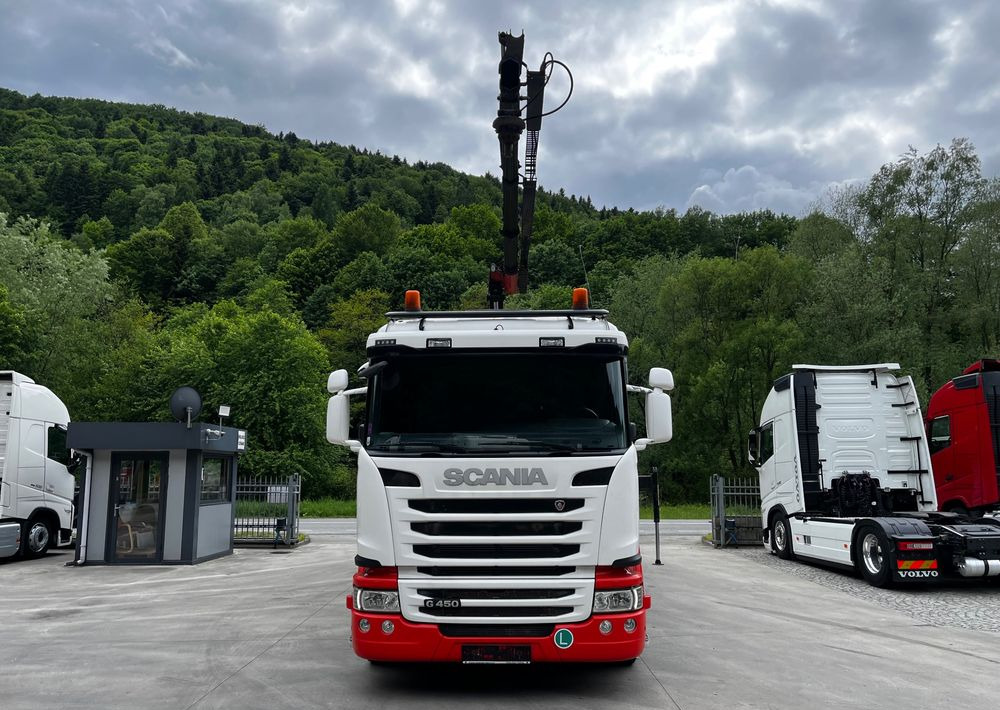 Scania G450 // 6x2// Skrzynia 6.40x2.49 // HDS Palfinger // Oś skrętna podnoszona // - Dropside/ Flatbed truck, Crane truck: picture 3 Scania G450 // 6x2// Skrzynia 6.40x2.49 // HDS Palfinger // Oś skrętna podnoszona // - Dropside/ Flatbed truck, Crane truck: picture 3