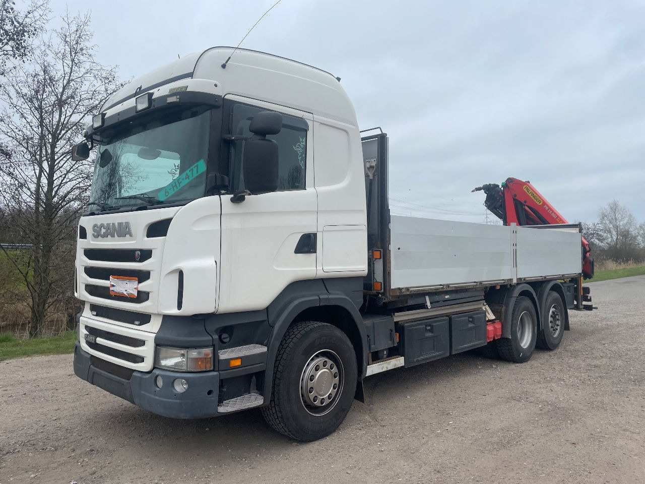 Scania R480 with Palfinger PK 19.001 SLD crane - Dropside/ Flatbed truck: picture 1 Scania R480 with Palfinger PK 19.001 SLD crane - Dropside/ Flatbed truck: picture 1
