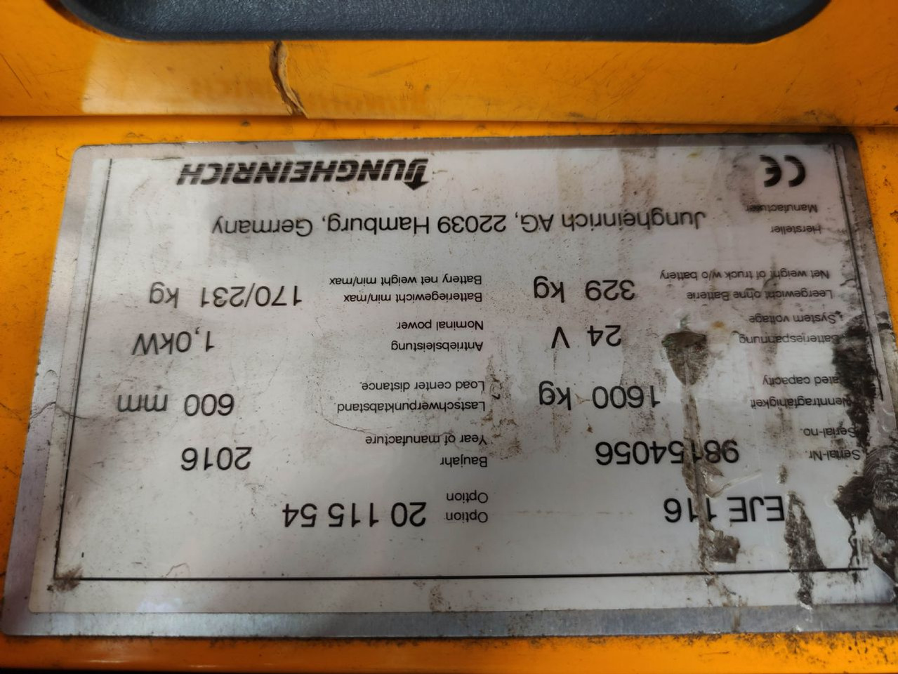 Jungheinrich EJE 116 - Pallet truck: picture 5 Jungheinrich EJE 116 - Pallet truck: picture 5