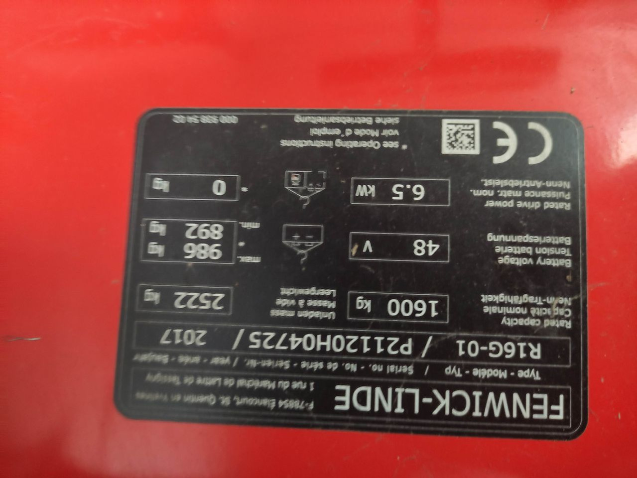 Reach truck Linde R16G-01-1120: picture 7