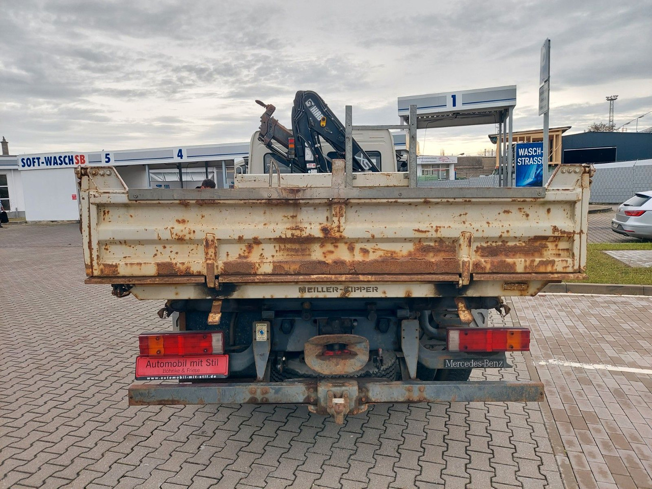 Tipper, Crane truck Mercedes-Benz Atego 2 4-Zyl. 4x2 918 4x2 MEILLER HIAB066 Kran: picture 12 Tipper, Crane truck Mercedes-Benz Atego 2 4-Zyl. 4x2 918 4x2 MEILLER HIAB066 Kran: picture 12