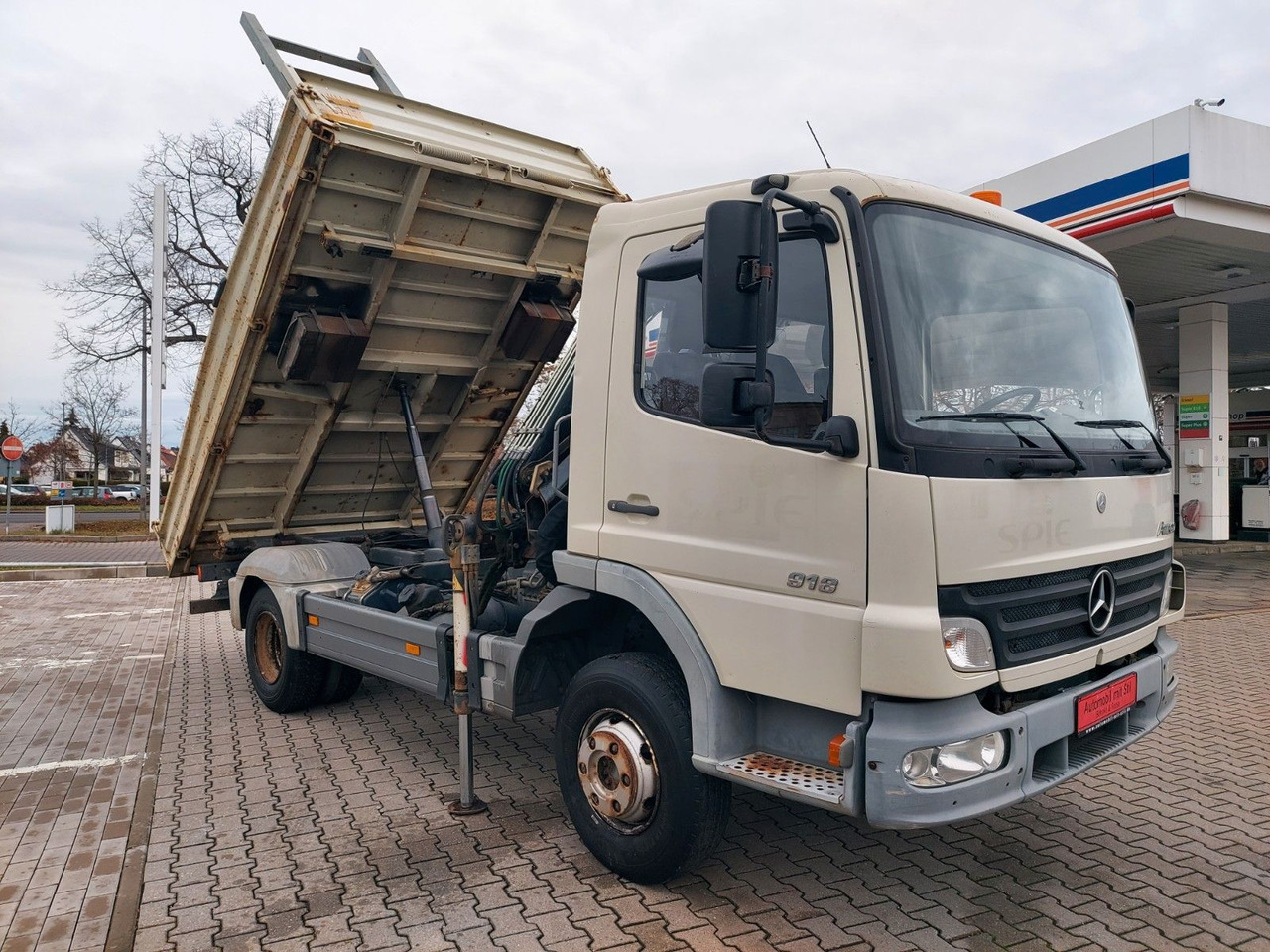 Tipper, Crane truck Mercedes-Benz Atego 2 4-Zyl. 4x2 918 4x2 MEILLER HIAB066 Kran: picture 7 Tipper, Crane truck Mercedes-Benz Atego 2 4-Zyl. 4x2 918 4x2 MEILLER HIAB066 Kran: picture 7