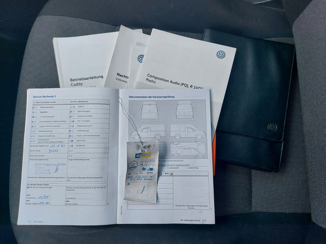 Passenger van Volkswagen Caddy Nfz Kasten Klima PDC Bluetooth: picture 17