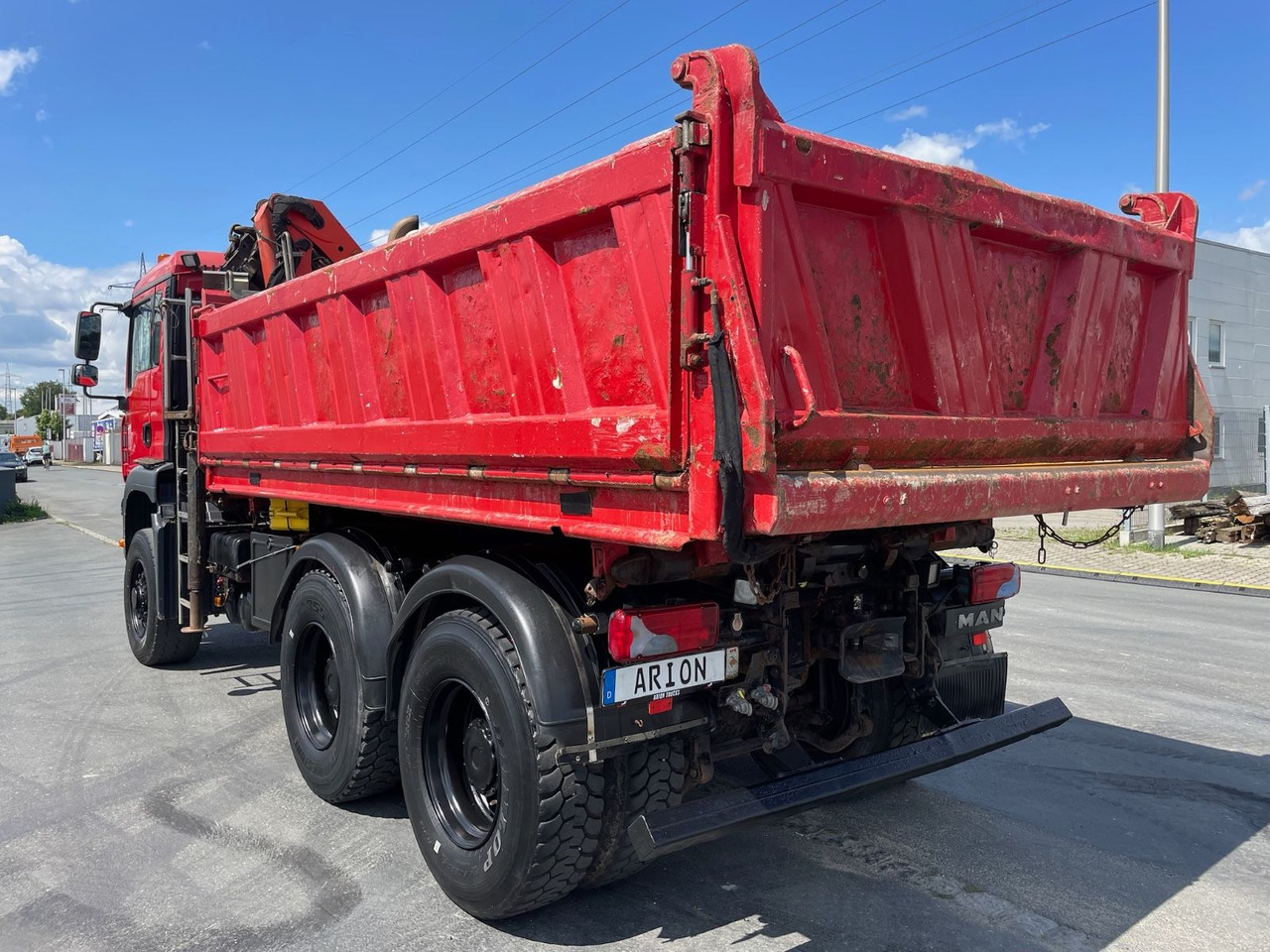 MAN TGA 26.360 6x6H Dreiseitenkipper/Kran/PALFINGER - Tipper, Crane truck: picture 4 MAN TGA 26.360 6x6H Dreiseitenkipper/Kran/PALFINGER - Tipper, Crane truck: picture 4