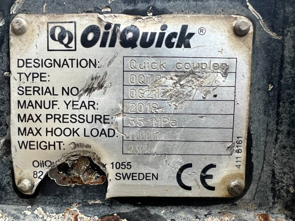 OilQuick OQ70/55 - Quick coupler for Construction machinery: picture 2 OilQuick OQ70/55 - Quick coupler for Construction machinery: picture 2