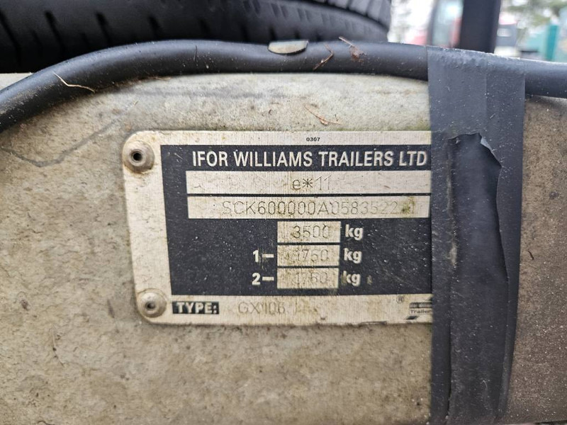 Autotransporter trailer IFOR WILLIAMS 3500 kg. maskintrailer: picture 7