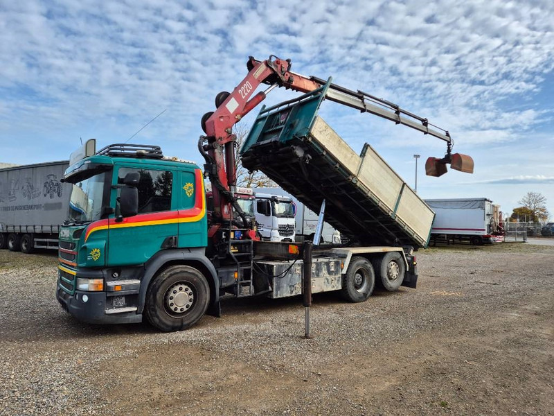 Scania P450 6x2/4 // HMF 2223 K4 // 3-way tip - Crane truck: picture 4 Scania P450 6x2/4 // HMF 2223 K4 // 3-way tip - Crane truck: picture 4